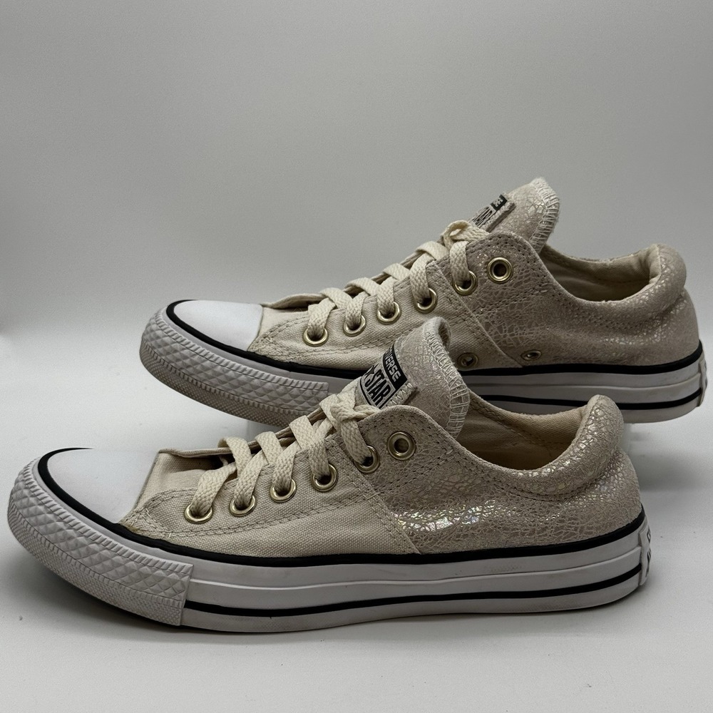 Converse Womens CTAS 551596C Cream Iridescent Casual Shoes Sneakers Size 7